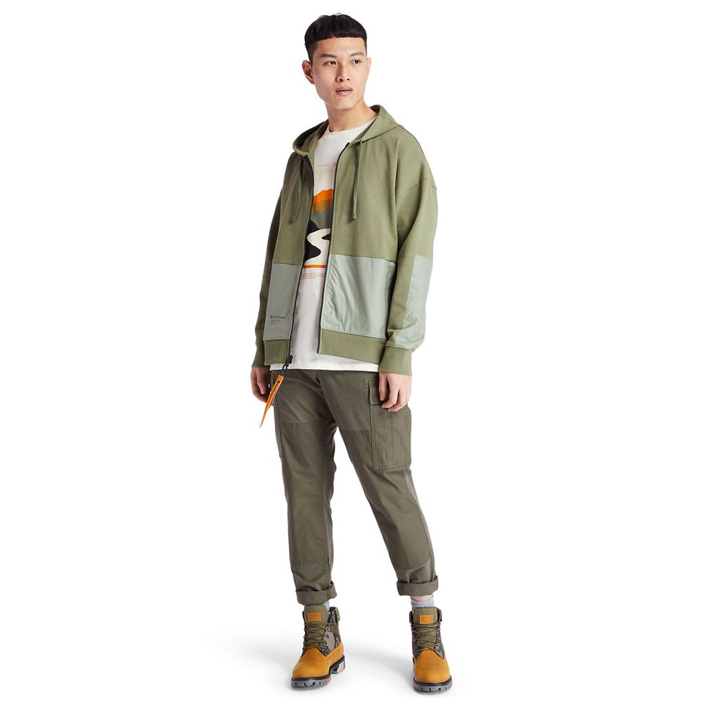 Timberland Φουτερ Ανδρικα Ελιά - Ecoriginal Ek+ Hoodie - Greece 2740369-ZX